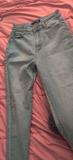 Fashion Nova High Waisted Light Blue Jeans