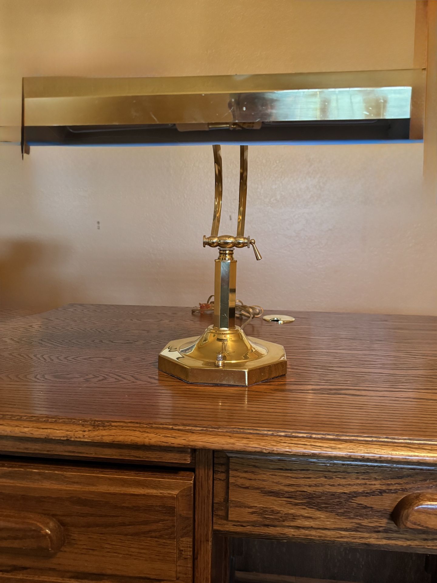 Brass Finish Desk Lamp