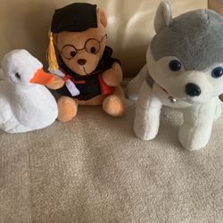 Lot of 3 Stuffed Toys, 1 Is with Sounds & Motion 