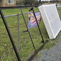 Full size box spring and metal frame