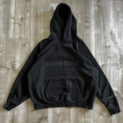 Fear of God Essentials Pullover Hoodie Applique Logo Size Xl