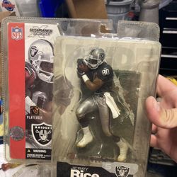 Jerry Rice (“Oakland Raiders WR, No. 80 Black Jersey-“with Towel”) Series-05 (2002)