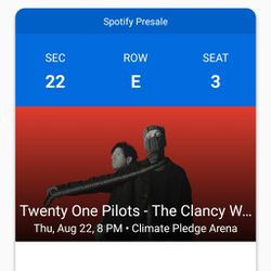 Twenty One Pilots - The Clancy World Tour Ticket