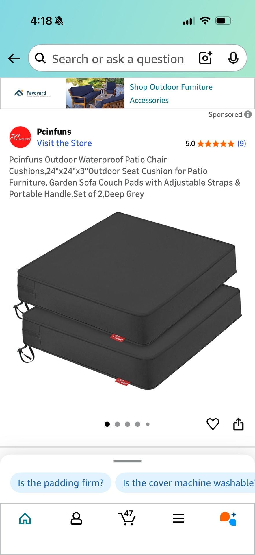 Pcinfuns Outdoor Waterproof Patio Chair