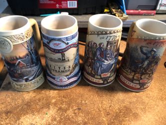 Miller beer-vintage beer mugs
