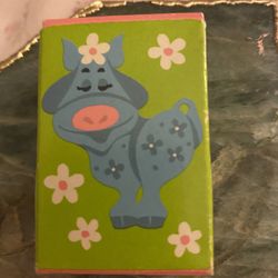 Mint Vintage Avon Cow Pin In Box With Perfume 