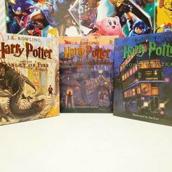 Harry Potter: The Illustrated Editions Years 3-4 Books By JK Rowling