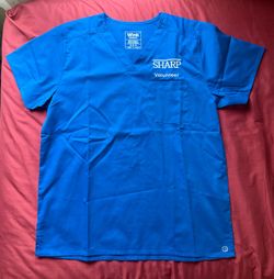 Sharp volunteer shirt v neck top