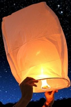 Chinese sky lantern 5/pk