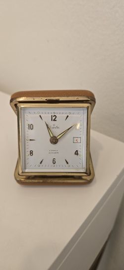 Vintage Starlet 2 Jewels Auto Date Folding Alarm Clock