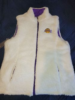 Kobe. Lebron. Lakers Vest. Reversible Women's Vest. NBA Basketball. Adult Vest. Cozy warm.