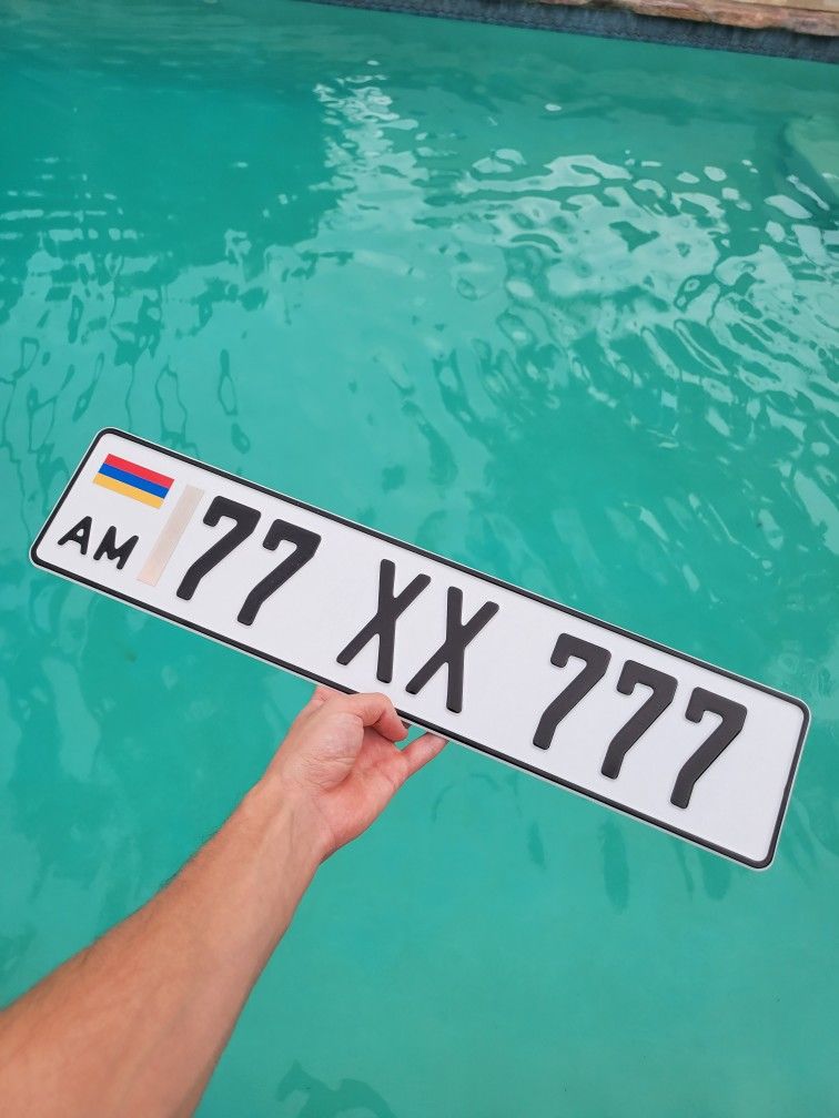 Custom Armenian License Plate