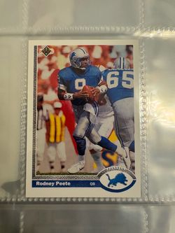 1991 Upper Deck Rodney Peete Football Card