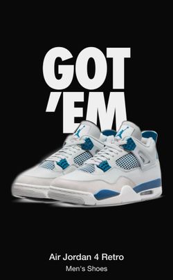 Air Jordan 4’s Military Blue $325