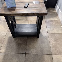 2 Wood End Tables &coffee Table 