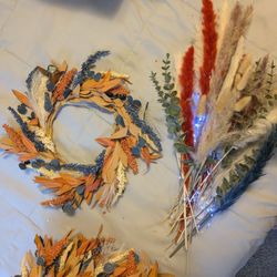 Table wreath and flowers