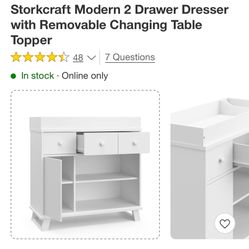 Baby Changing And Storage Cabinet