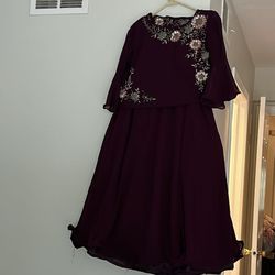 Eggplant Color Lehenga - CASH Only 