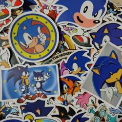 50pc Sonic The Hedgehog Vinyl Stickers
