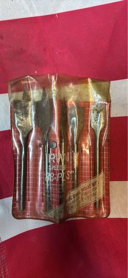 Irwin Speedbor 88-PLUS Wood Drill Bit Set 5pc Lot