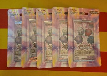 ×5 Yu-Gi-Oh Brothers Of Legend Blister Pack 