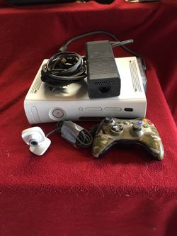 Xbox 360 with accessories