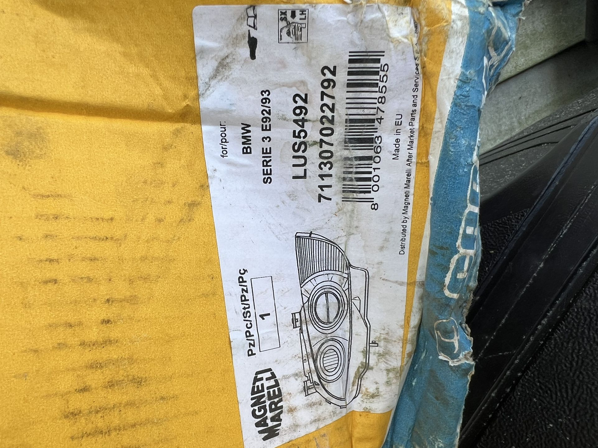 BMW M3 335i Magneti Marelli Left Headlight LUS5