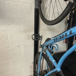 2 Bike Wall Mounts with Tire Channels