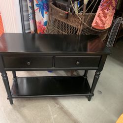 Table/Entrance table/sofa table/2 drawer table/long black table