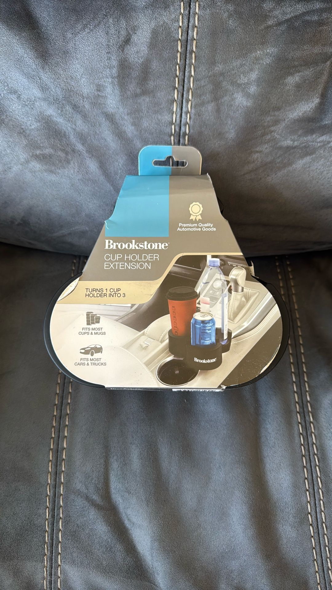 New Brookstone Cup Holder Extension 3 Cup Slots