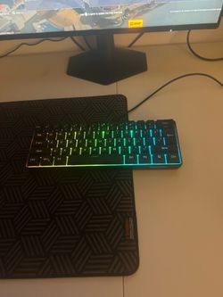 Snpurdiri 60% Wired Gaming Keyboard, RGB Backlit Ultra-Compact Mini Keyboard