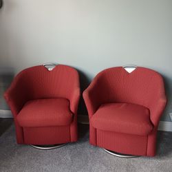 2 Red Chairs