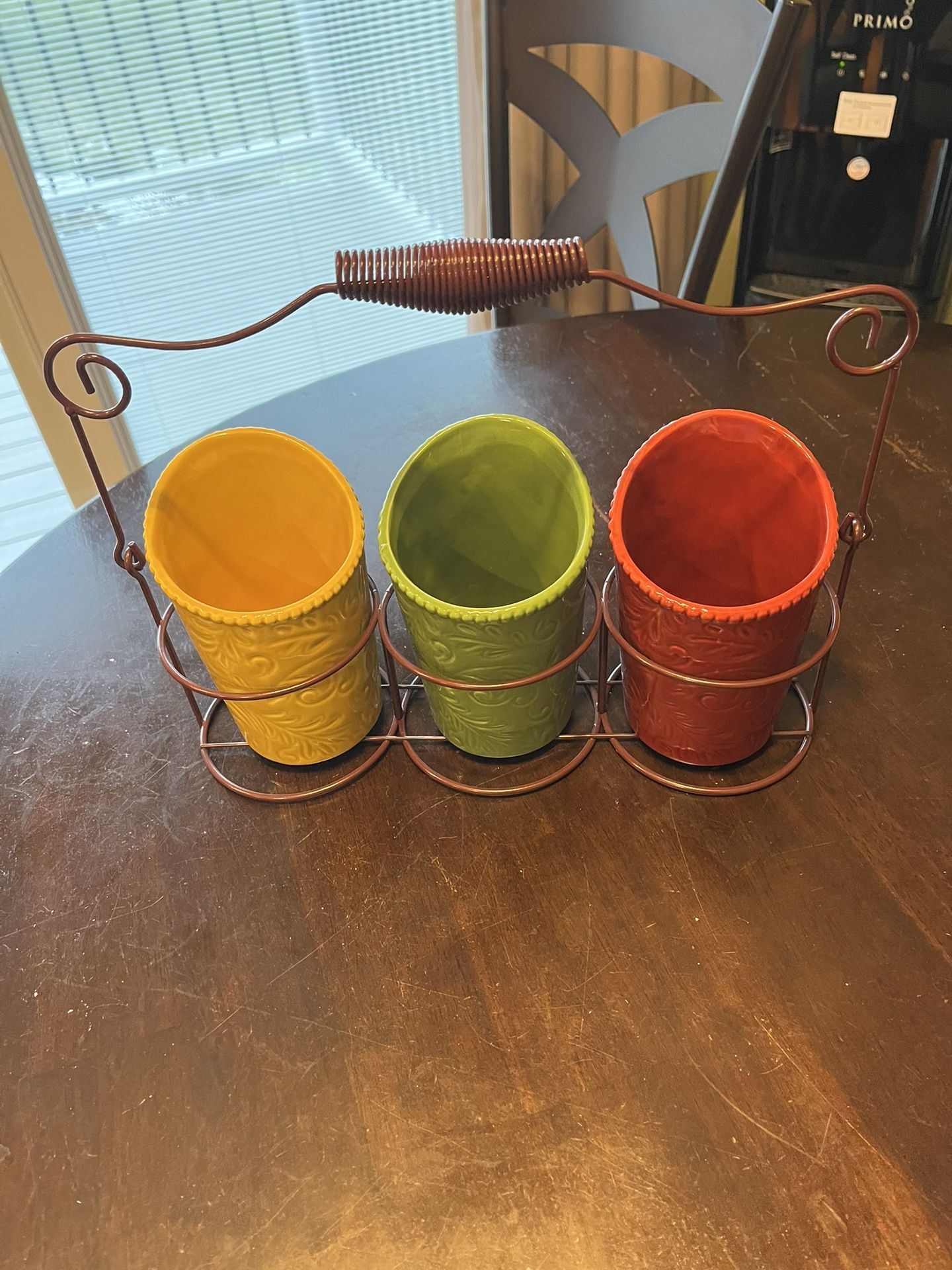 Ceramic Fall Caddy With Holder