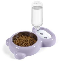 Dog Bowls, Cat Food And Water Bowl Set
