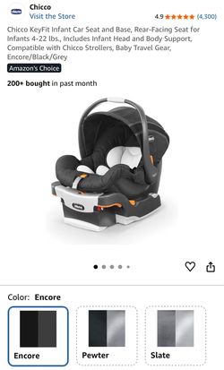 Chicco Keyfit Infant Car Seat & Caddy Frame stroller