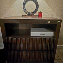 Espresso Wood Nightstand