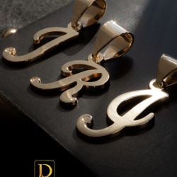Custom gold initial