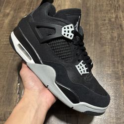 Jordan 4 Black Canvas
