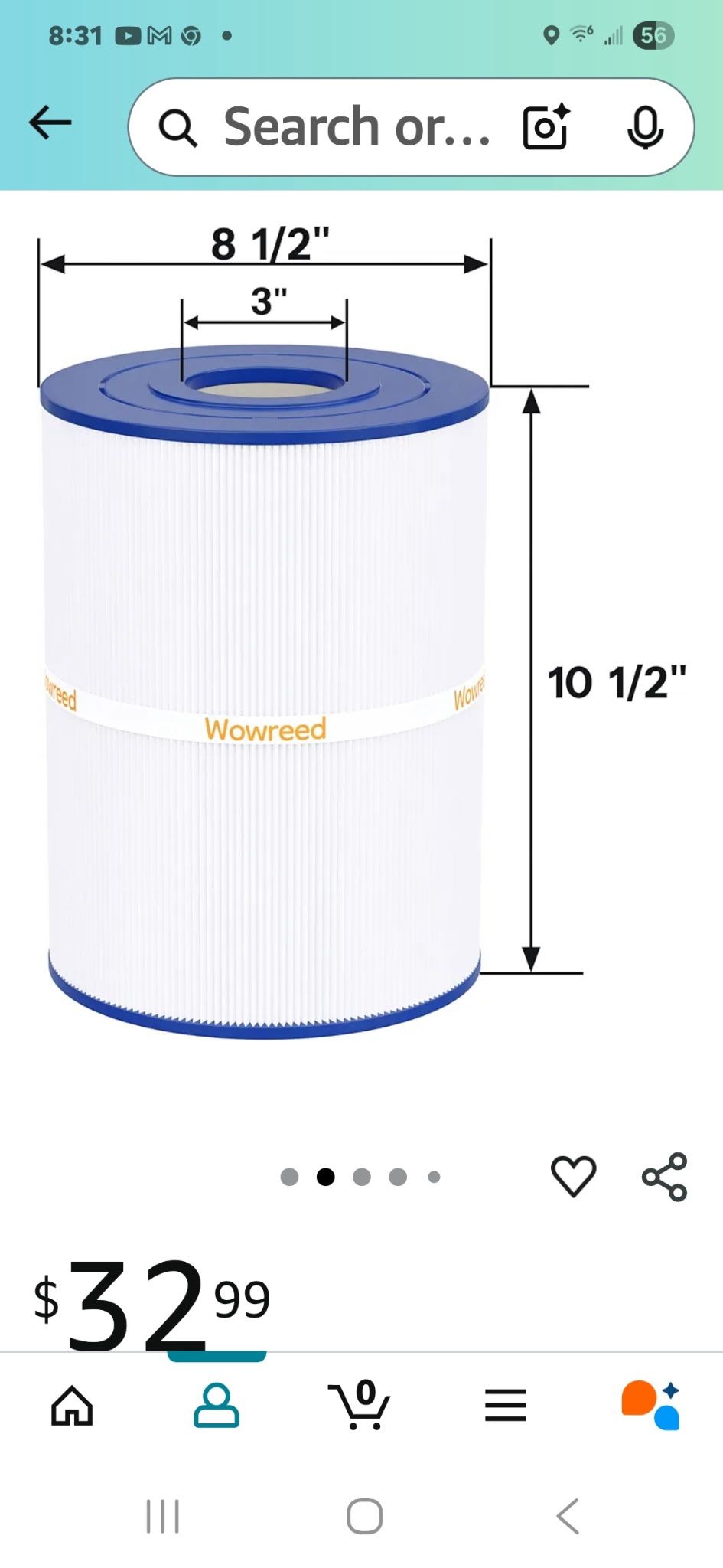 Wowreed Spa Filter