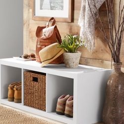  Bookcase, Bookshekves , 3 Cubes, White