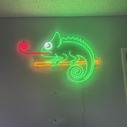 Chameleon Neon Sign