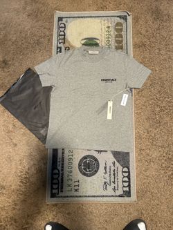 Dark oat fear of god essential t-shirt