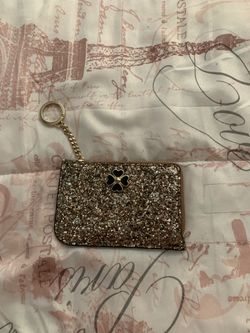 Beautiful glitter Kate spade wallet w/ keychain