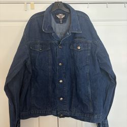 Men’s 2xl Denim Harley Davidson Jean Jacket
