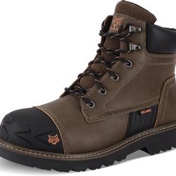 Yelang Men's Steel Toe Safety Work Boot Slip Resistant Puncture Utility Shoes 6 Inch For Industrial Construction Outdoor botas de trabajo para hombre