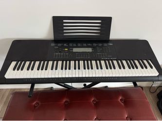 Casio wk-245 digital keyboard with stand and box