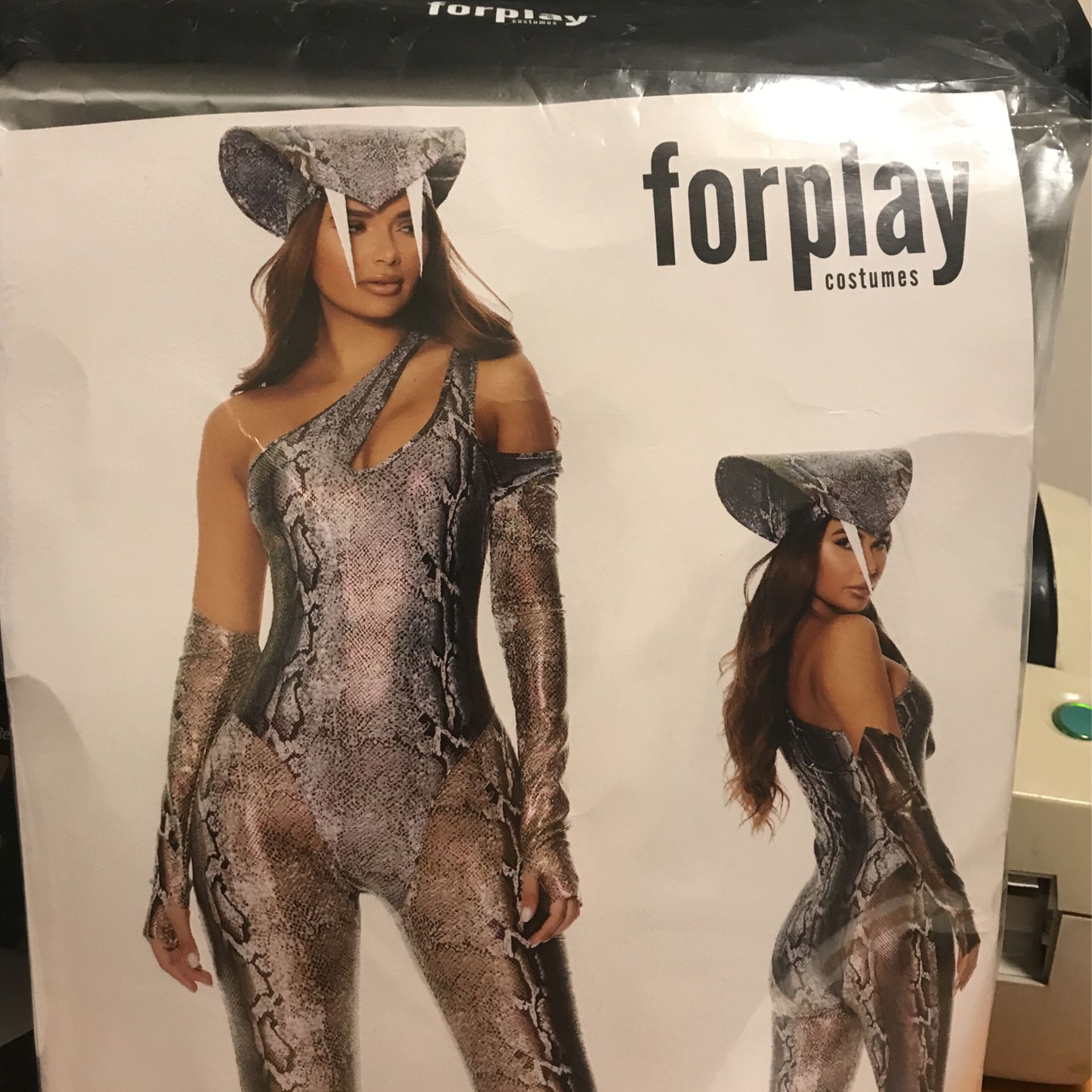 New Forplay Reptile Snake Jumpsuit Costume M/l 