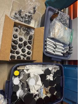 Jars, Droppers, apothecary supplies