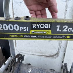 Used Ryobi 2000psi 1.2gm Pressure Washer 