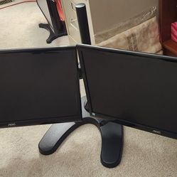 Double Computer Monitor